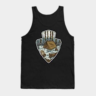 Tent In Nature Camping Fun Tank Top